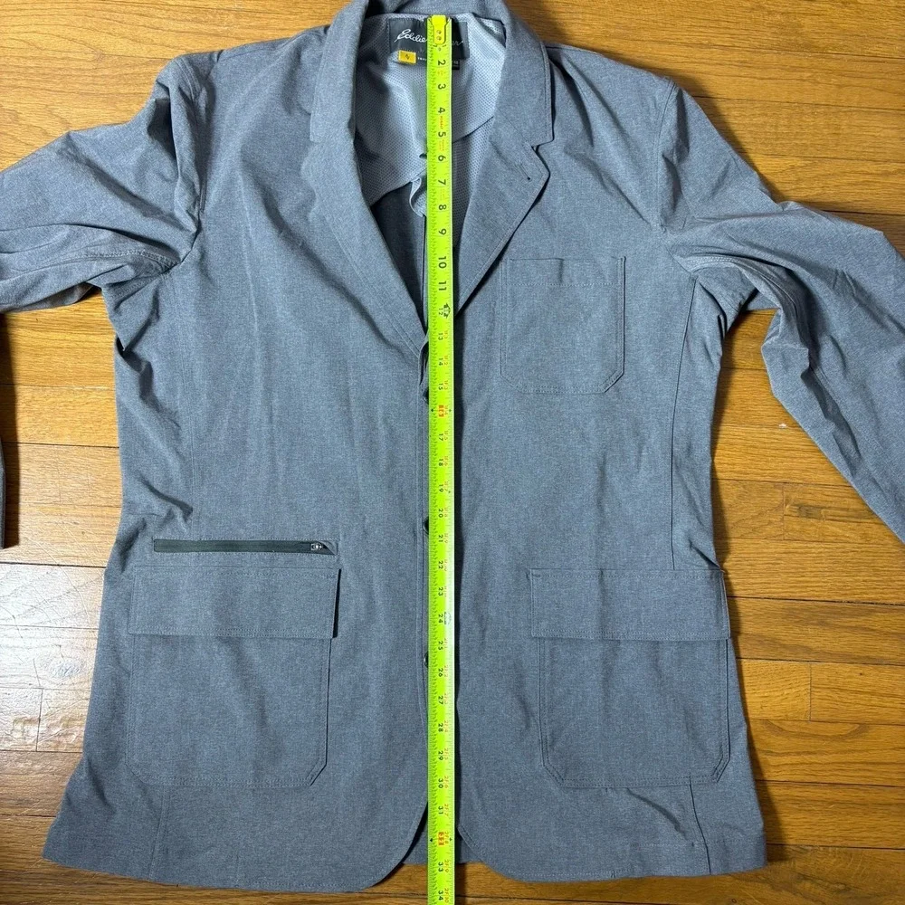 Eddie Bauer Men's 48T Gray Travex Tech Pocket Sport Coat Unlined Packable Blazer